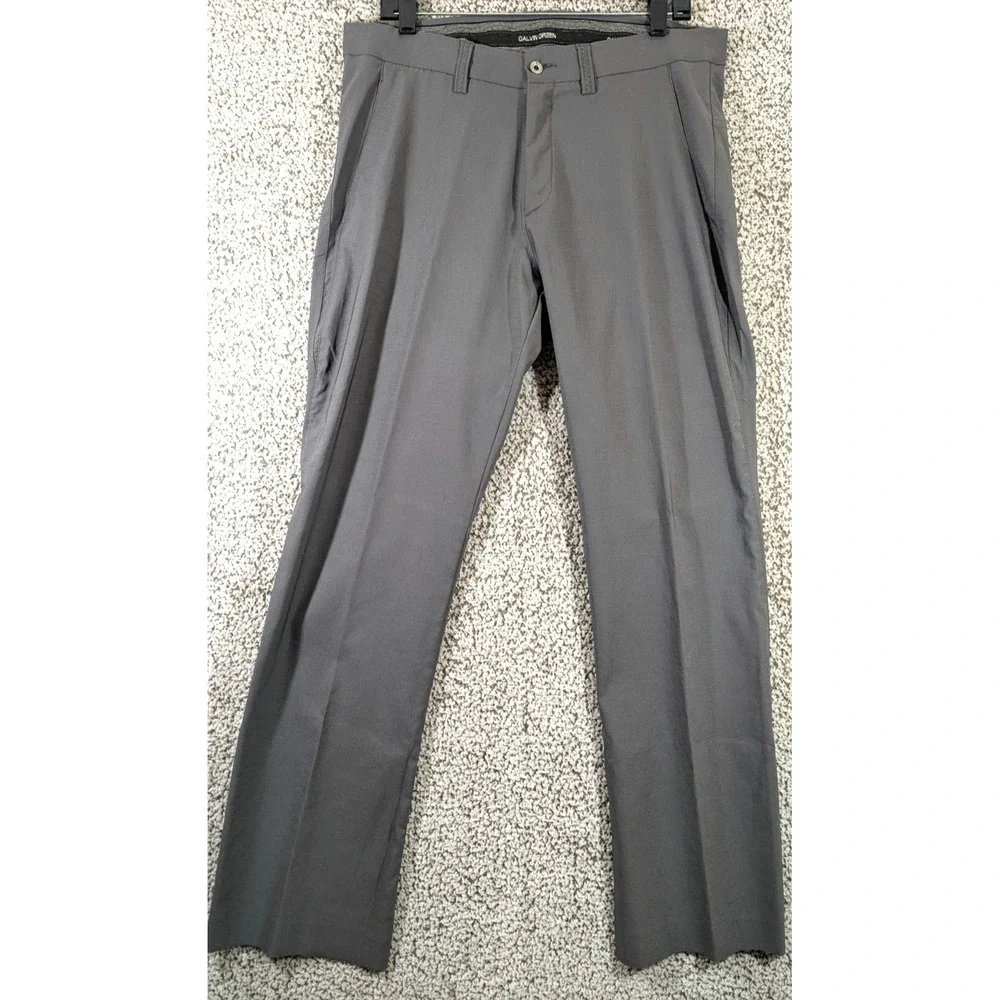 Galvin Green Ventil8 Gray Performance Golf Dress Pants Mens 34x32 (Tag 34x34)
